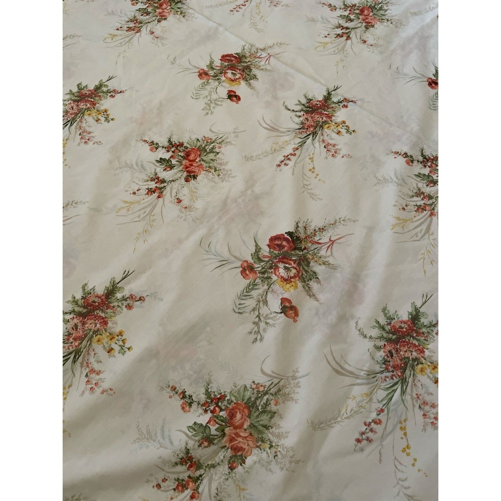 Vintage Flat Sears Prema Prest Double Sheet & 2 Standard Pillowcases - Picture 3 of 7